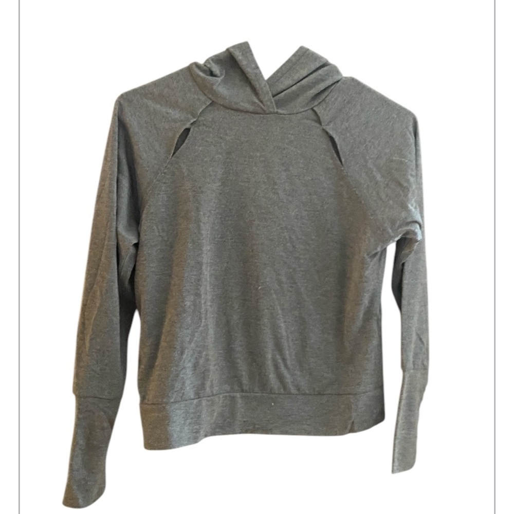 Z by Zelle Girls lightweight gray hoodie  youth size large 10-12.